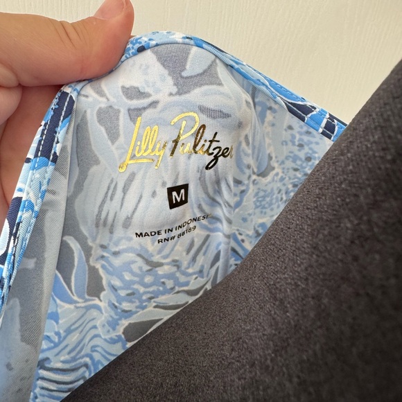 NWT Lilly Pulitzer Sz M Talli Maxi Bonaire Blue Coastal Dress - Picture 9 of 11